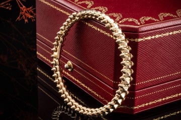 Clash de Cartier Armreif Mittleres Modell Beweglich 750er Roségold Gr 17