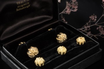 Vintage Tiffany & Co Smoking-Knöpfe aus 750er Gold by Schlumberger