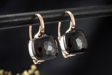 Pomellato Ohrringe Ohrstecker Nudo Classic mit Rauchquarz in 750er Gold
