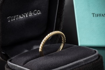 Tiffany & Co. Soleste Offener Eternity Ring Ehering 750er Gelbgold Gr 50