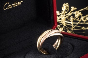 Trinity de Cartier Ring Klassisches Modell in Gold 750 Gr. 54 Full Set