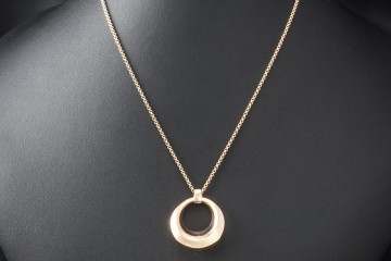 Chopard Collier Imperiale Kette mit Anhänger 60 cm Massiv 750er Roségold