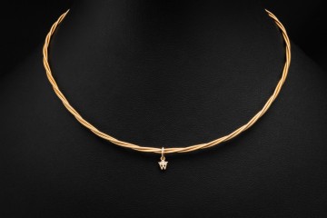 Wellendorff Collier Silky Seidenkordel Kette Gelbgold 750 Full Set 2025