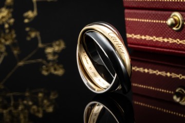 Trinity de Cartier Ring Limited Edition in 750 Gelbgold Weißgold Keramik