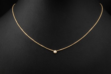 Cartier d'Amour Collier Mini Modell mit Diamant in 750er Gelbgold