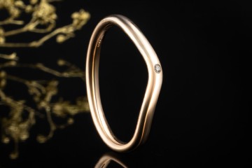 Tiffany & Co. Ring Elsa Peretti Solitär Trauring Diamant 750er Roségold