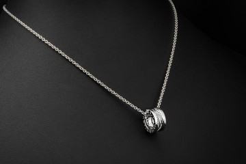 BVLGARI B.zero1 Collier Kette Design Legend Diamanten in 750er Weißgold