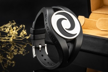 BVLGARI Kautschuk Armband Optical Spinning Drehscheibe in 750er Weißgold
