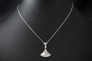 BVLGARI Divas Dream Halskette Collier mit Diamanten in Weißgold Full Set