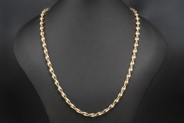 Cartier Collier Kette Herren / Damen 131 gr. 78 cm Massiv 750er Gelbgold