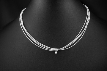 Wellendorff Collier Kette Sonnenglanz 2 Brillanten in Weißgold Full Set