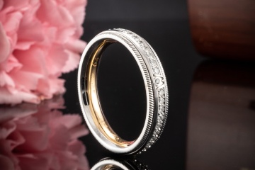 Wellendorff Ring Brillant Julia Diamant Drehring Weißgold Gr 64 Full Set