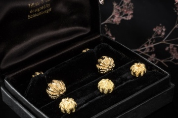 Vintage Tiffany & Co Smoking-Knöpfe aus 750er Gold by Schlumberger