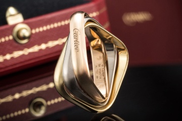 Trinity de Cartier Ring in Kissenform Klassisches Modell Gr. 54 Gold 750