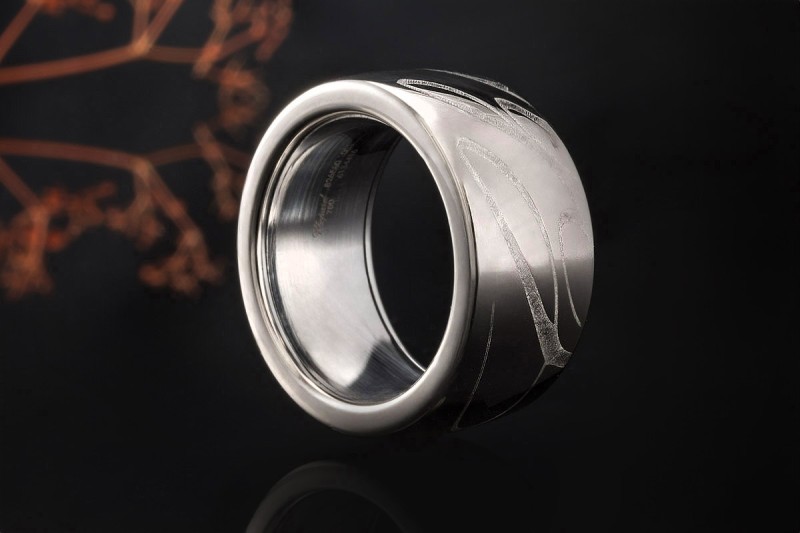 Chopard Chopardissimo Ring Drehring mit Schriftzug 55 in 750er Weißgold 