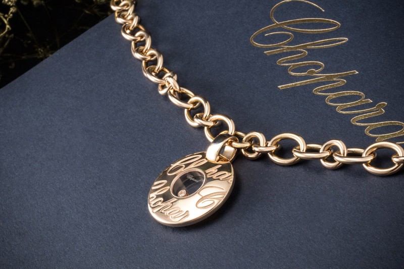 Chopard Armband Chopardissimo mit Diamanten Roségold 750 Gliederarmband 