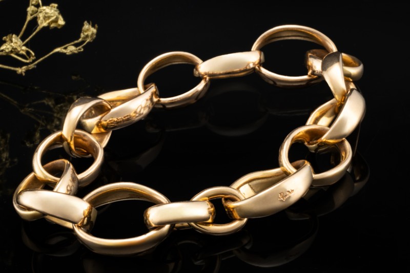 Pomellato Armband Sabbia Massives Gliederarmband in 750er Roségold 