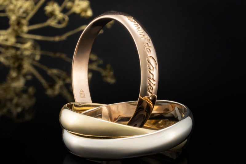 Trinity de Cartier Ring le must de Cartier Modell Gold Tricolor 750 