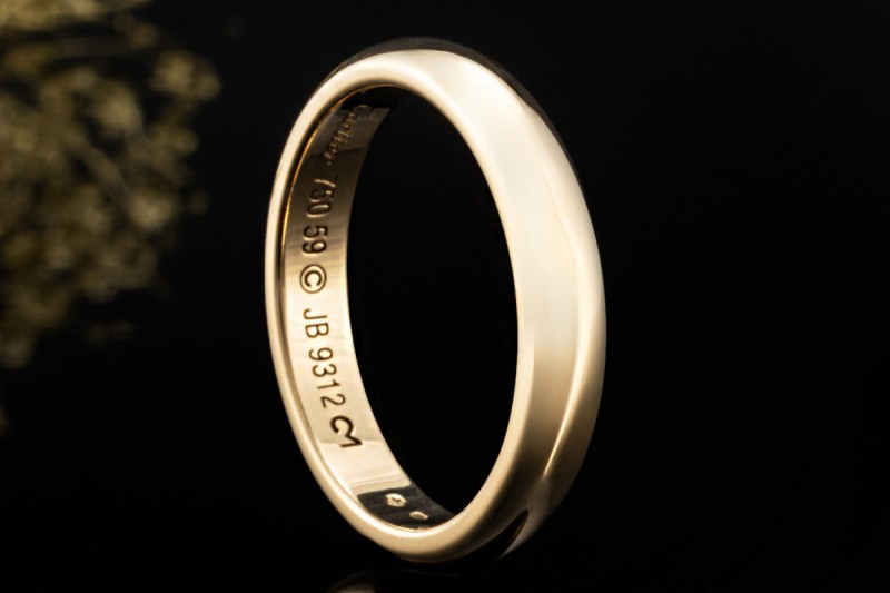 Cartier 1895 Trauring Ring Breite 4,0 mm in 750er Gelbgold Größe 59 