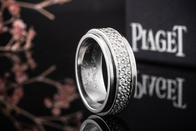 Piaget Possession Ring Drehring mit 1,2 ct. Brillanten in Weißgold Gr 54 