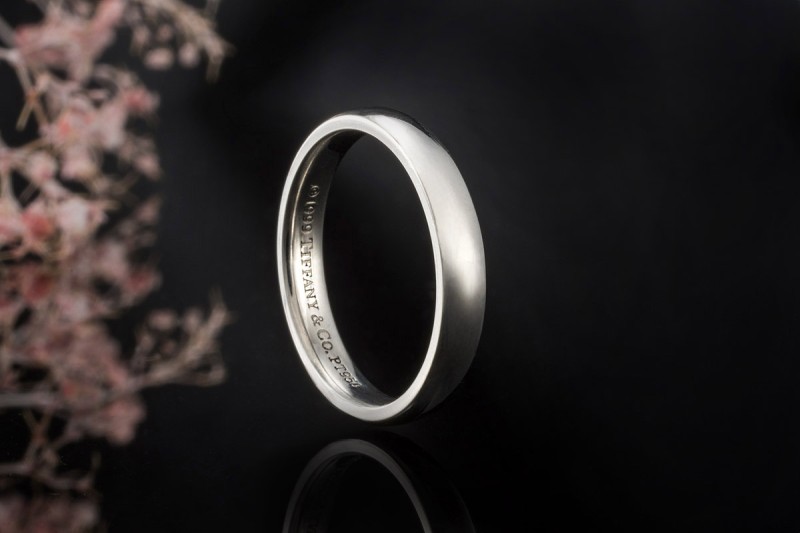 Tiffany & Co. Forever Ring Ehering Bandring 3 mm in 950er Platin 