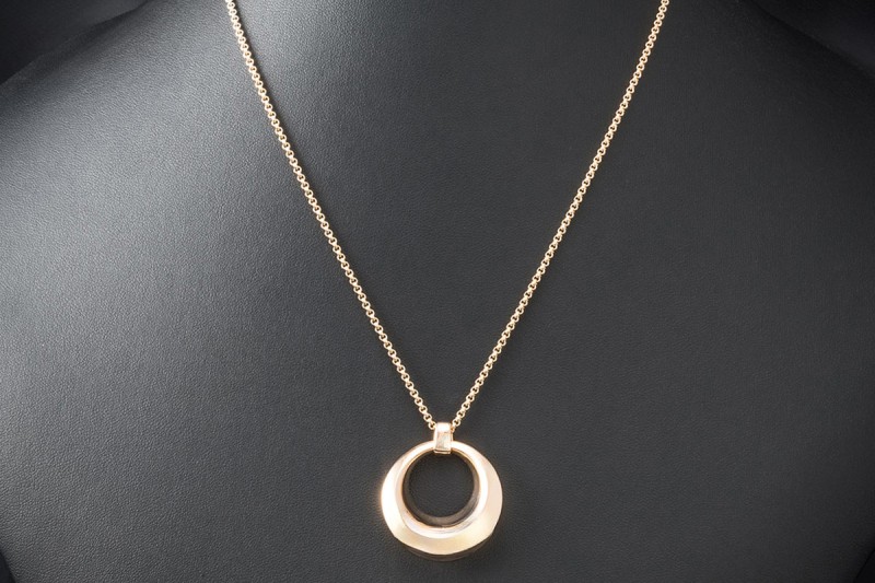 Chopard Collier Imperiale Kette mit Anhänger 60 cm Massiv 750er Roségold 