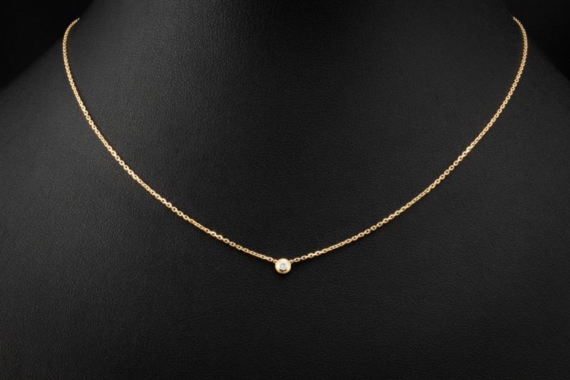Cartier d'Amour Collier Mini Modell mit Diamant in 750er Gelbgold 