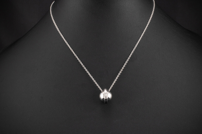 Piaget Collier Planet Possession Kette Diamant Solitär in 750er Weißgold 