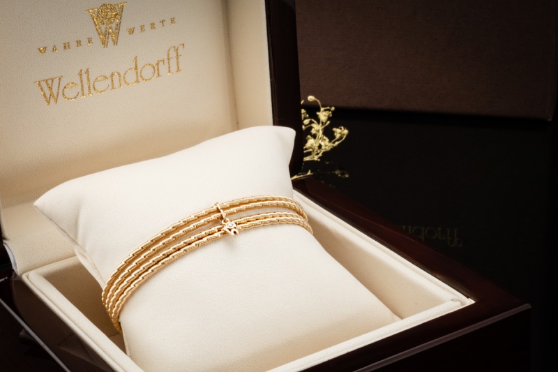 Wellendorff Armband Umarme mich Sonnenglanz 750er Gelbgold Full Set 2025 