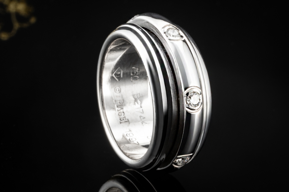 Piaget Ring Possession Drehring mit Diamanten massiv in 750er Weißgold 