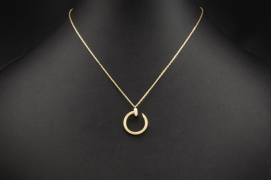 Cartier Collier Juste un Clou Nagel mit Brillanten Gelbgold 750 Full Set 
