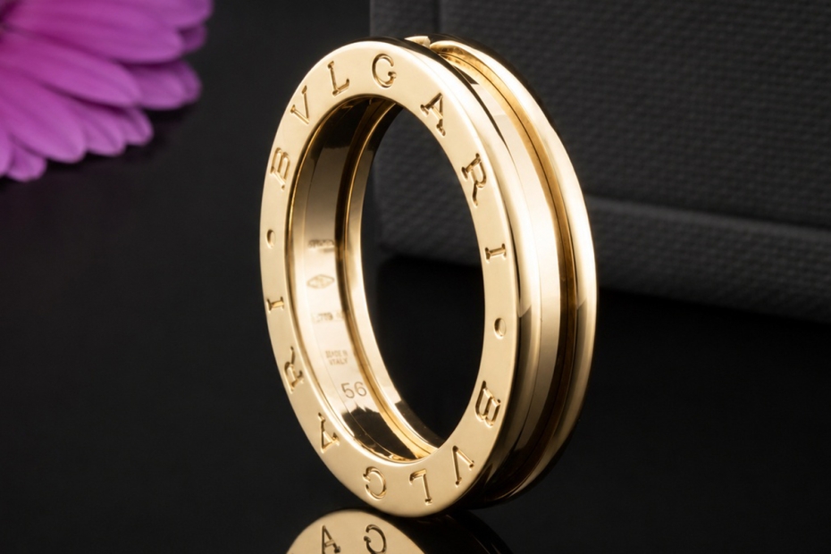 BVLGARI B.zero1 1-Band Ring Klassisch in 750er Gelbgold Größe 56 OVP 