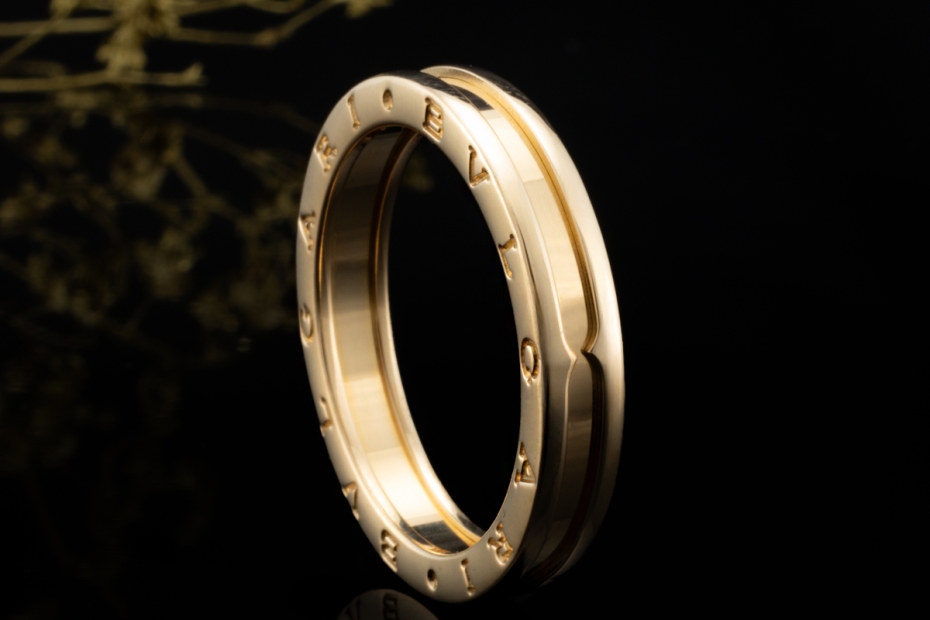 BVLGARI B.zero1 1-Band Ring Klassisch in 750er Gelbgold Sondergröße 70 
