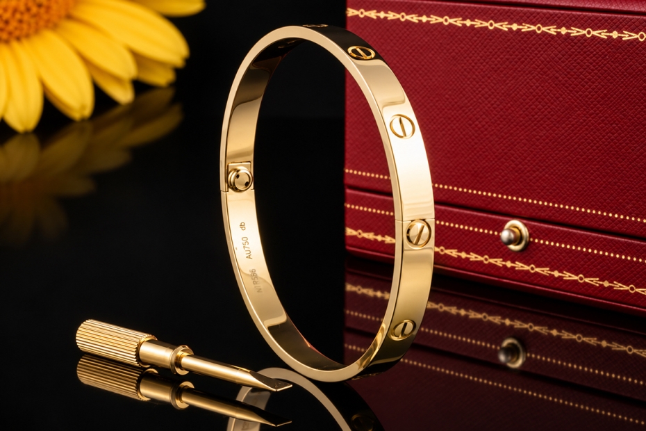 Cartier Love Armreif Armband Neues Modell in 750er Gelbgold Größe 20 OVP 