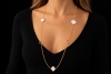 Zoccai 1839 Venice Collier mit geflochtenem Perlmutt in 750er Roségold 