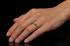 Tiffany & Co Solitär Ring Setting mit Diamant Brillant 0,34 Ct in Platin 