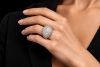 Hollfelder Prachtvoller Cocktailring mit 5 Ct. Diamanten in Weißgold 750 