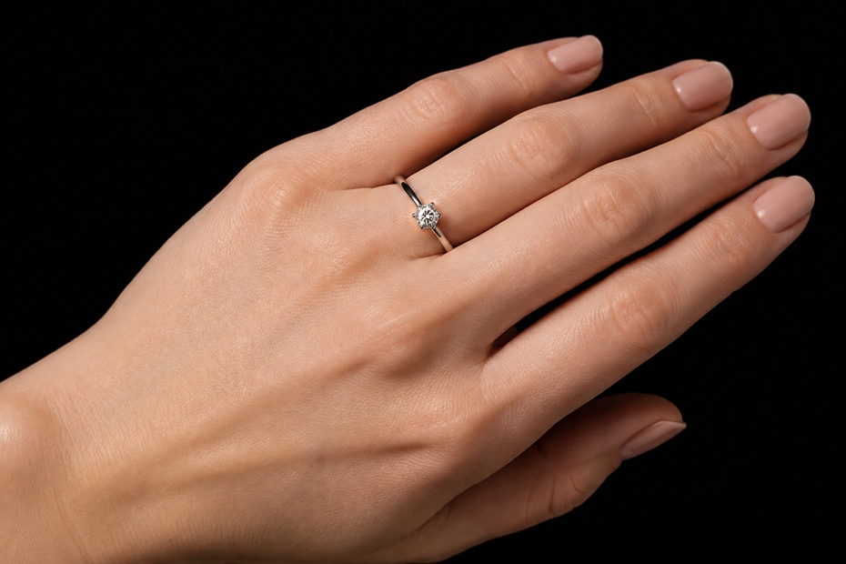Tiffany & Co. Solitär Ring Setting mit Diamant 0,33 Ct in Platin 950 OVP 