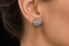 Wandelbare Weißgold Ohrstecker 10,24 Ct. Naturdiamanten & Fidschi-Perlen 
