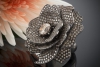Prächtiger Ring Blume Flower mit Brillant 2,20 Ct & 12 Ct Besatz Gold 750 
