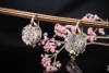 Pomellato Ohrringe Ohrhänger Sabbia mit Brillanten und Saphir in Rotgold 