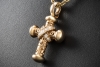 Leo Wittwer Kreuz Anhänger mit 0,34 Ct. Diamanten 43 mm in Roségold 750 