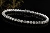 Art Déco Armband mit Diamanten im Hexagon Tennisarmband in 950er Platin 