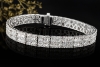 Kreatives Design Armband Klassiker mit Baguette Diamanten 750er Weißgold 