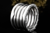 BVLGARI B.zero1 Ring 5-Band Modell in 750er Weißgold Neuwertig Größe 56 