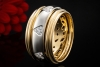 Wempe Ring Drehring mit Diamant Herzen in Weißgold Gelbgold 750 Bicolor 