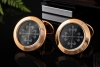 Patek Philippe Calatrava Manschettenknöpfe mit Onyx in Roségold 750 OVP 