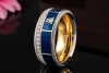 Wellendorff Ring Blaue Lagune Drehring mit Diamanten in 750er Weißgold 