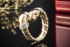 Cartier Ring Panthère de Cartier mit Diamanten Gold 750 Tricolor Full Set 