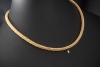 Wellendorff Collier Kette Prinzesse Seidenkordel 45 cm Gelbgold Full Set 